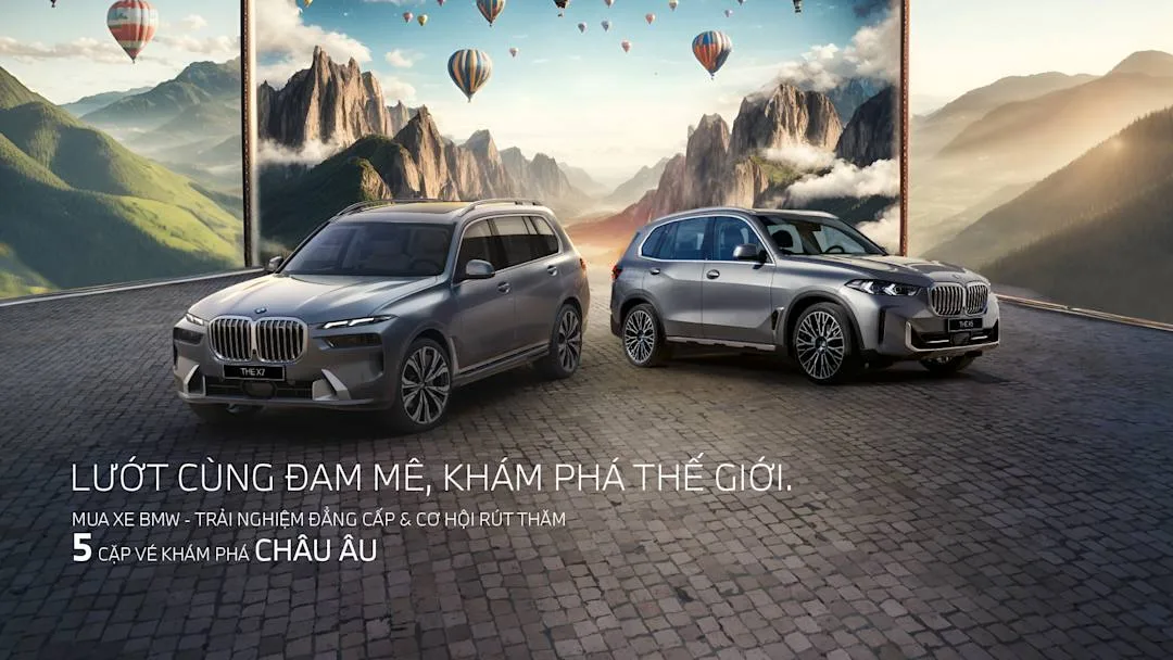 Cơ hội trúng thưởng chuyến du lịch Châu Âu khi mua xe BMW trong năm mới Ất Tỵ