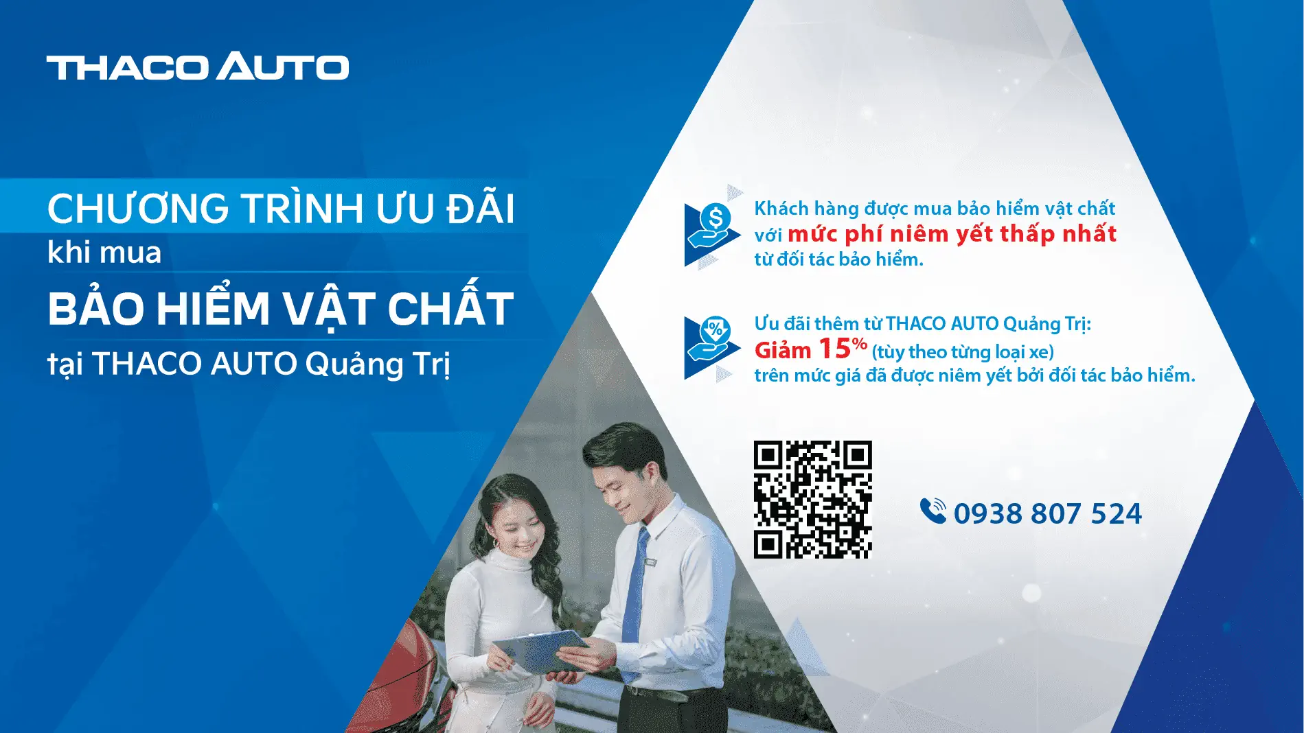 "An tâm tuyệt đối” khi mua bảo hiểm vật chất tại THACO AUTO Quảng Trị