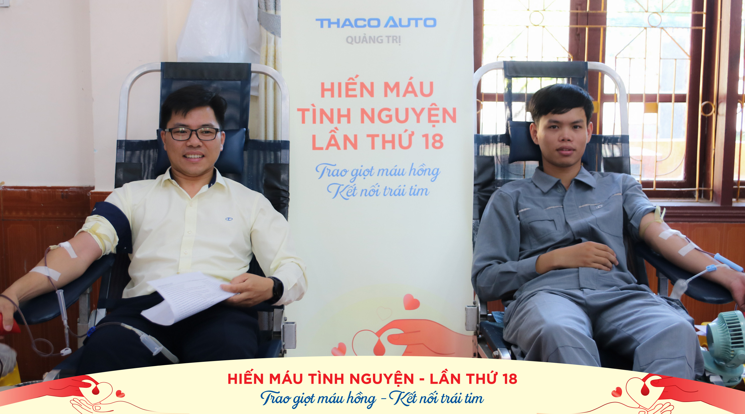 Cán bộ Nhân viên THACO AUTO Quảng Trị tích cực tham gia Hiến máu tình nguyện Lần thứ 18