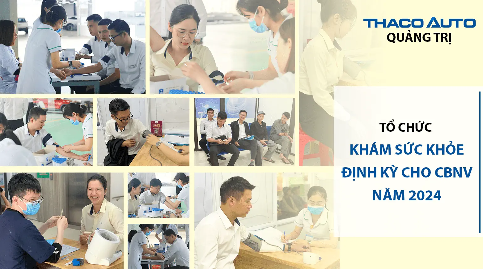 THACO AUTO Quảng Trị tổ chức khám sức khỏe định kỳ cho CBNV năm 2024
