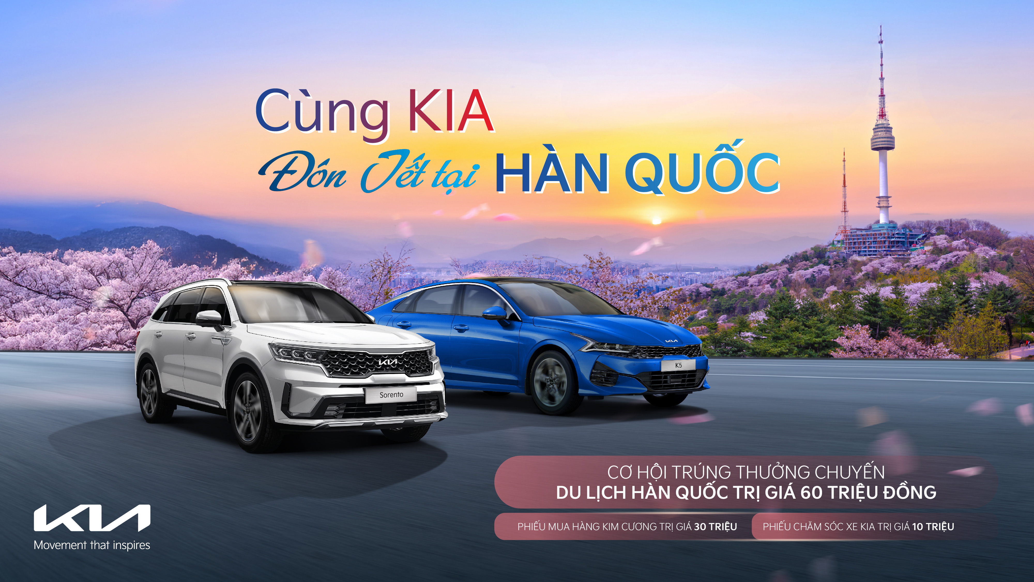 "Cùng Kia đón Tết tại Hàn Quốc" - Cơ hội vàng sở hữu xe sang, du xuân xứ sở Kim Chi cùng Thaco Auto Quảng Trị!