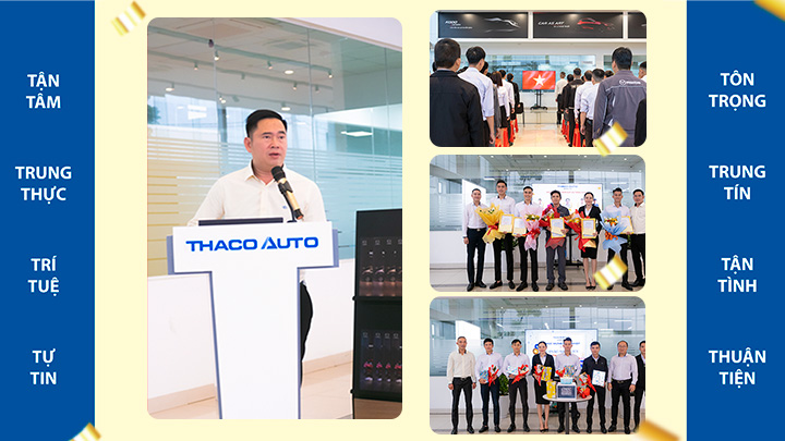 Lễ chào cờ tháng 11: THACO AUTO Quảng Trị tăng tốc trong tháng cuối cùng ưu đãi 50% lệ phí trước bạ