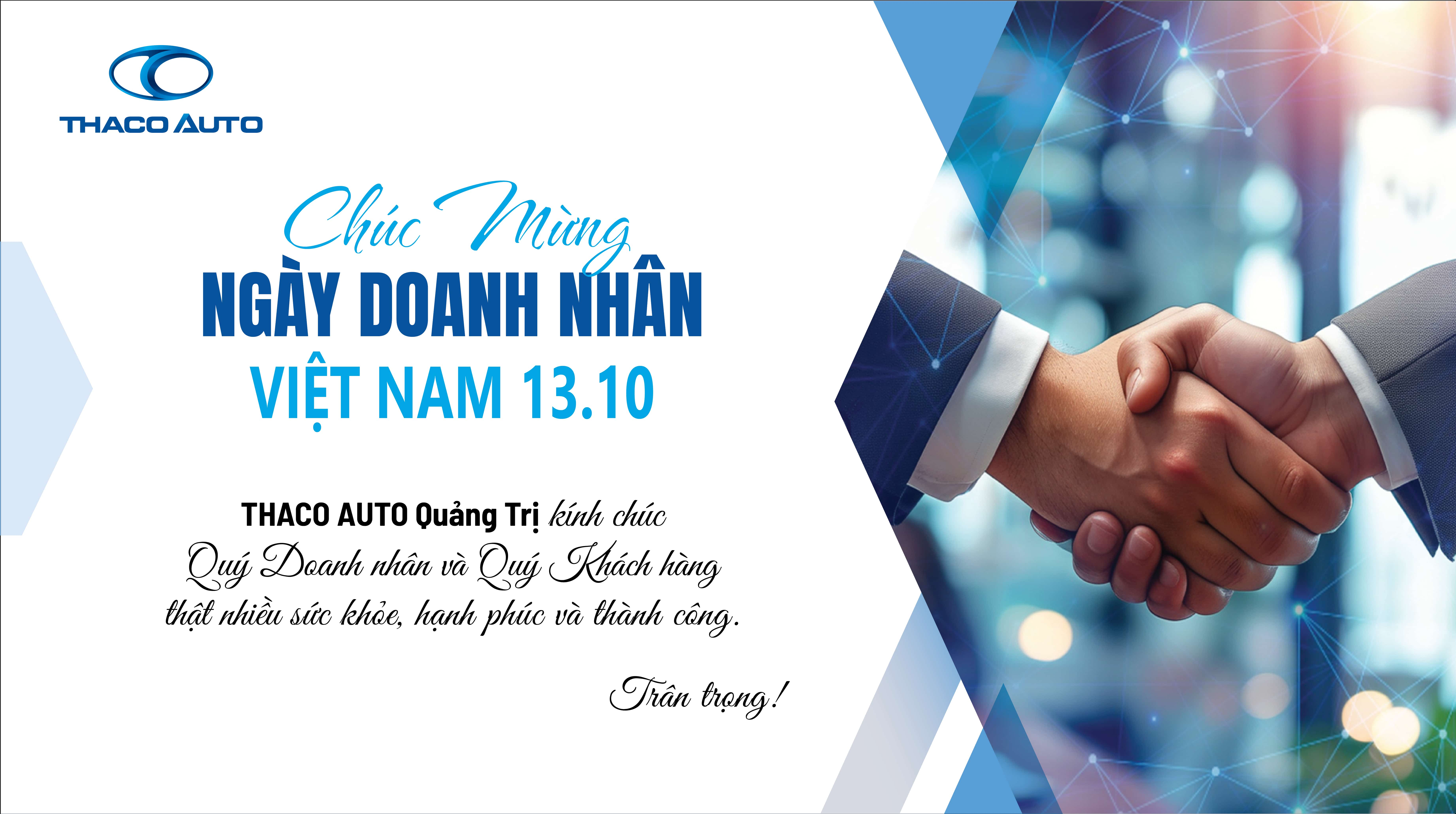 CHÚC MỪNG NGÀY DOANH NHÂN VIỆT NAM 13/10