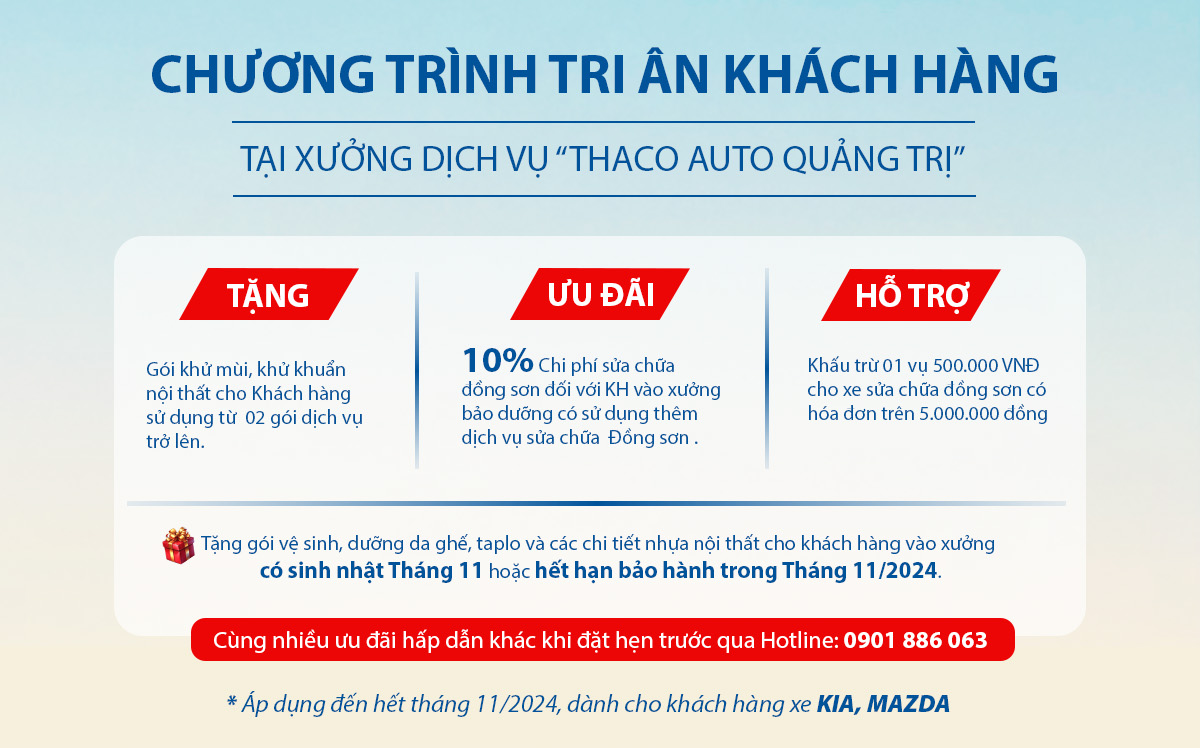 [10 NGÀY CUỐI CÙNG] -  TRI ÂN THÁNG VÀNG NHẬN NGÀN ƯU ĐÃI CÙNG XƯỞNG DỊCH VỤ QUẢNG TRỊ